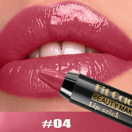 Moisturizing Crayon Lip Gloss Stick Velvet Long Lasting Non Stick Cup Lip Balm Waterproof Jelly Tint Lipstick Liner Pen Makeup