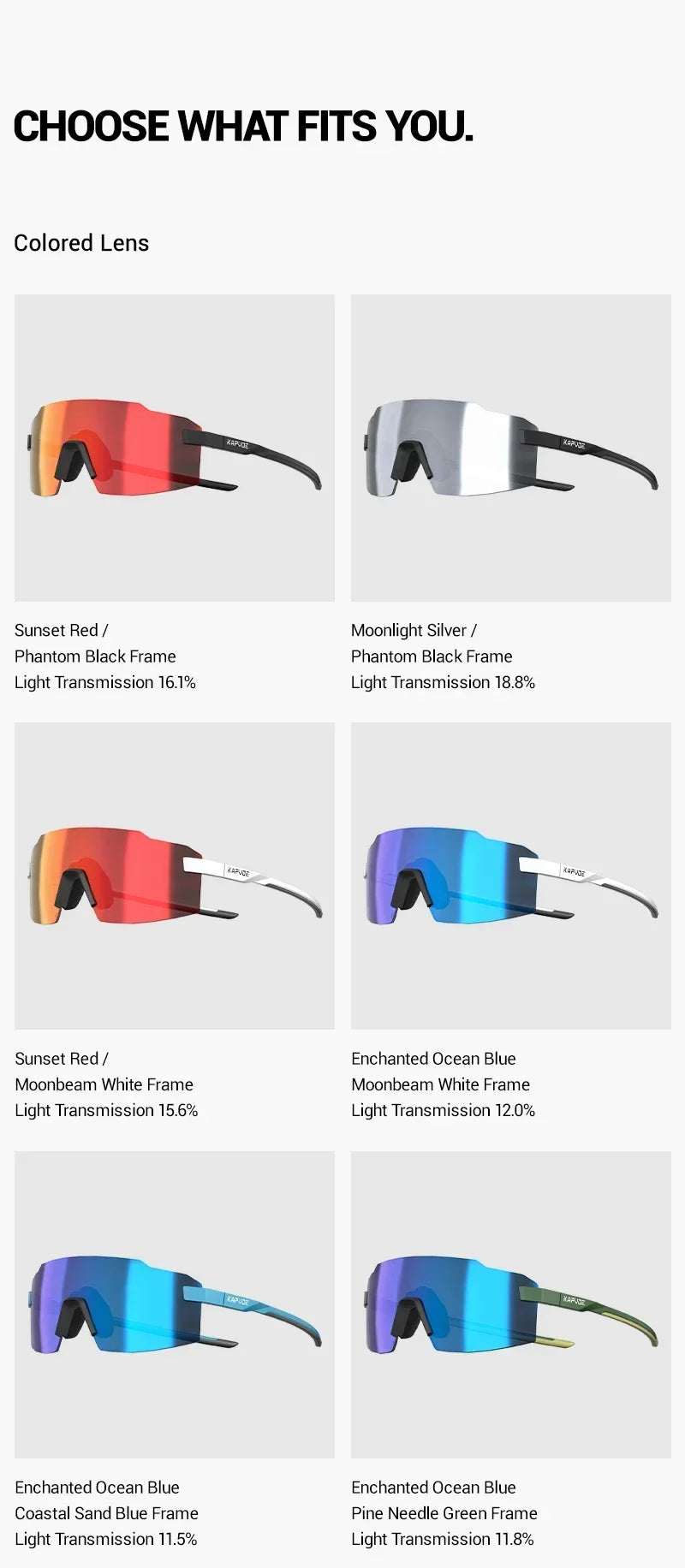 Kapvoe New Photochromic Sports Runnning Sunglasses Cycling Glasses Men Adjustable Nose Pad Women UV400 Hiking Bicycle Eyewear