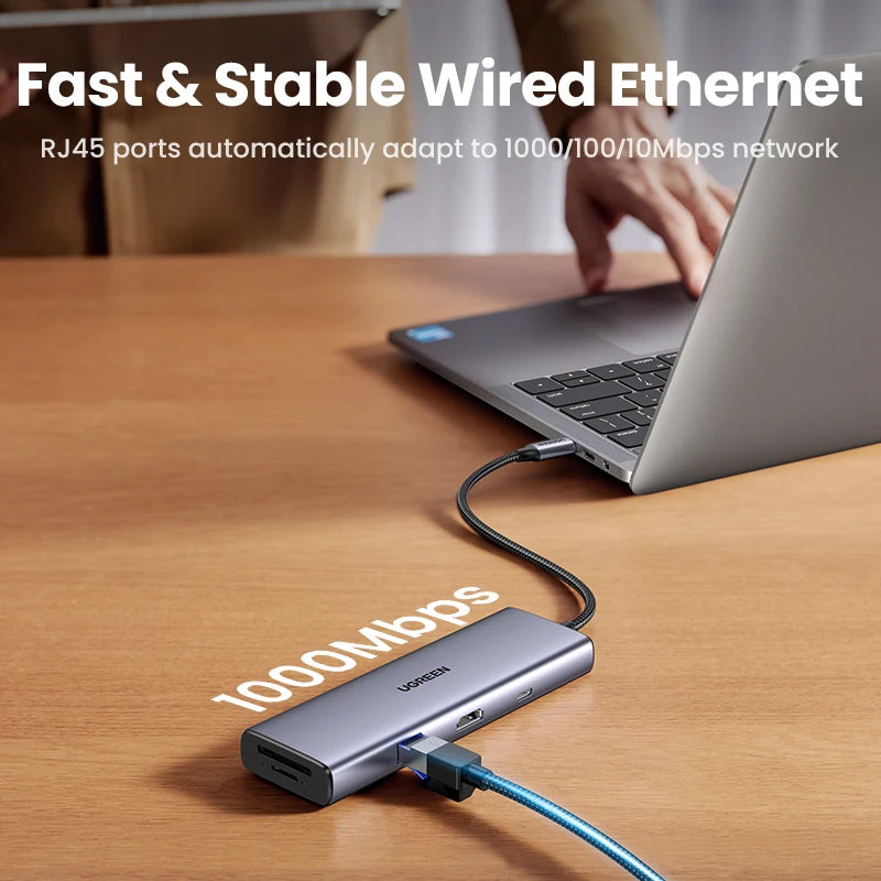 UGREEN USB C HUB 4K60Hz HDMI Adapter USB C to USB3.0 PD100W SD&TF for MacBook Pro Air Laptop Type C 3.1 Splitter Docking Station