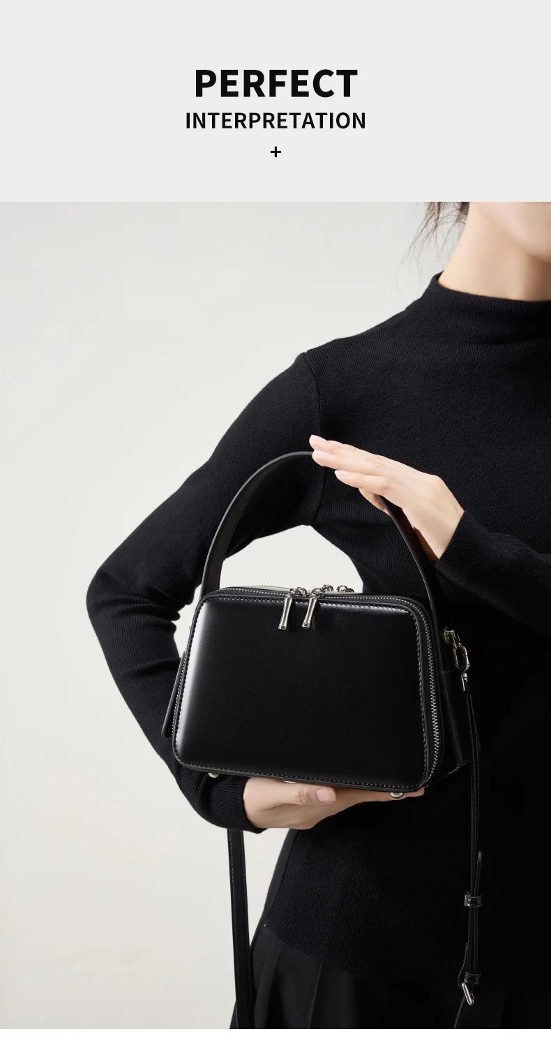 YANATARI underarm cowhide Genuine leather handbags women vintage shoulder bag female crossbody bags luxury high quality 2025