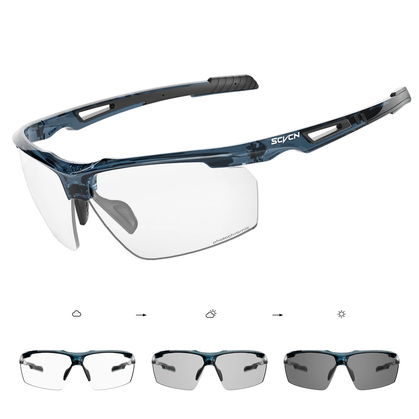 SCVCN Polarized Cycling Glasses Fishing Sunglasses UV400 Protection Bicycle Sports MTB Road Bike Eyewear Men Women Cycle Goggles