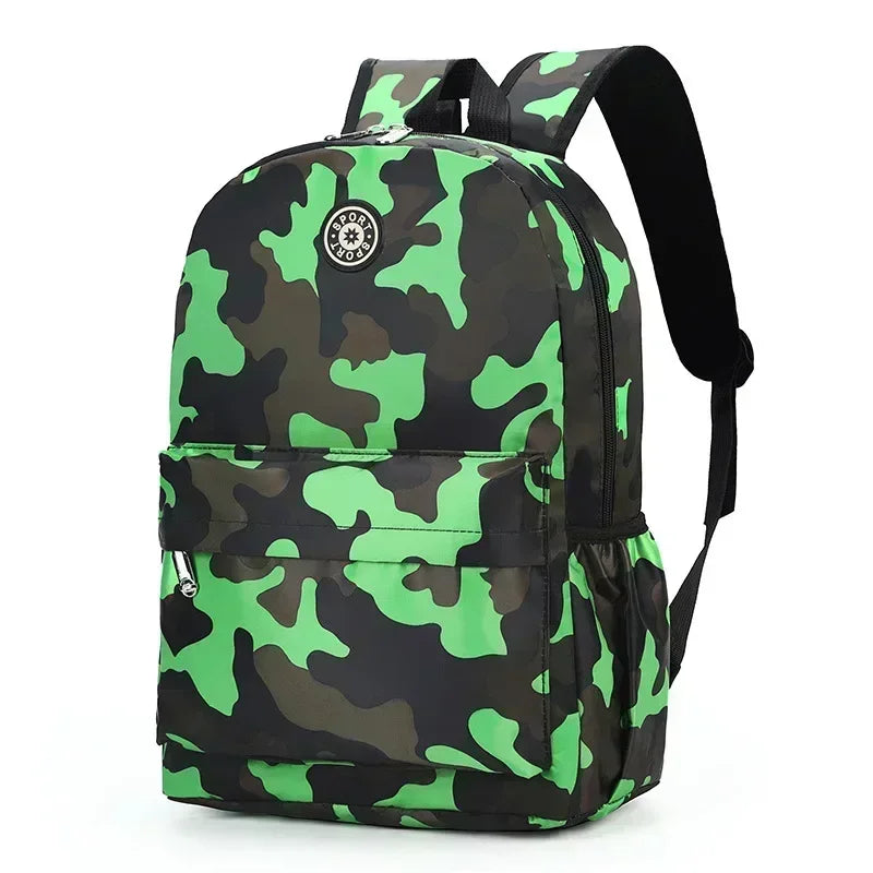 Children's Backpack Camouflage Backpack Elementary School Backpack Boys and Girls Reduce Burden First and Second Grade Backpack