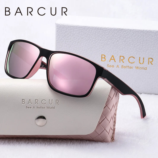 BARCUR Sports Fashion Women Sunglasses Durable PC Frame Cycling Outdoor Sports UVA*B Polarized Sunglasses Clothing Accessories