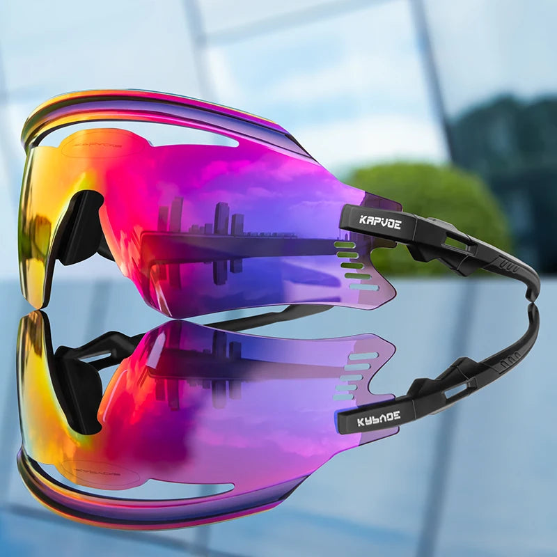 KAPVOE Men Outdoor climbing Driving Bicycle Cycling Glasses Sport Runing Sunglasses Women MTB Bike Goggles Road Riding Eyewear