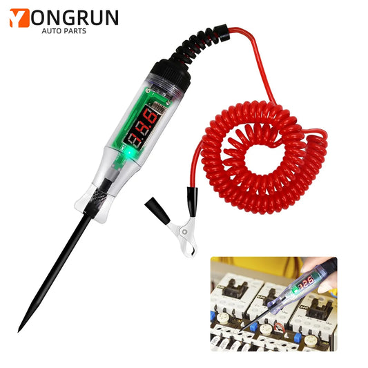 1pc Voltage Circuit Test Pen 6v 12v 24v 48v Automotive Spring Wire Diagnostic Probe Test Pen Measuring Pen Repair Tool