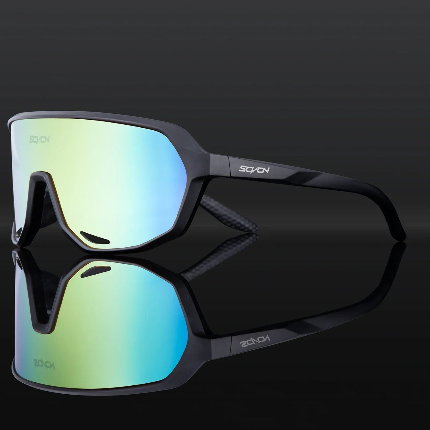 Scvcn Fashion Sunglasses for Men Sun Mountain Bike Road Bicycle Eyewear Goggles Sports UV400 MTB Photochromic Cycling Glasses