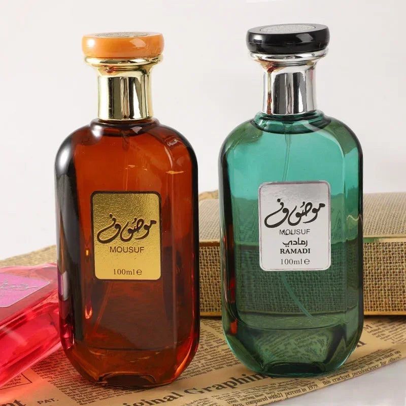 عطر رجالي عربي أصلي عالي الجودة من دبي موسوف، 100 مل، عطر كولونيا يدوم طويلاً للرجال والنساء، عطر خفيف