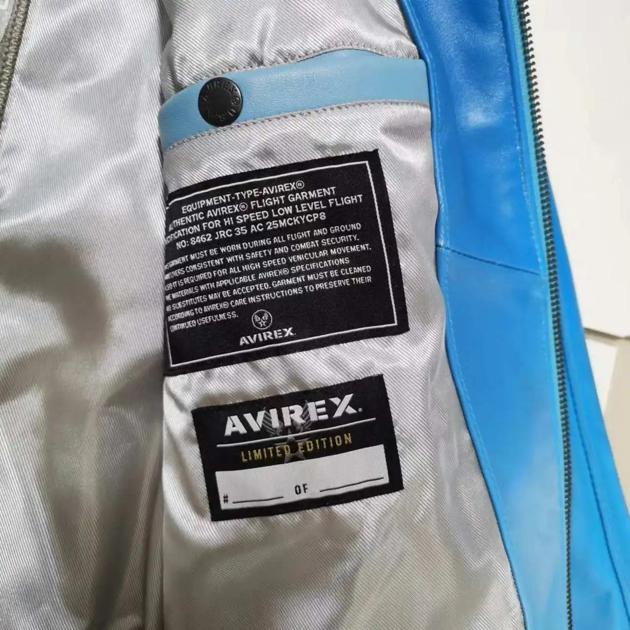 AVIREX New French Lambskin Baseball Suit Men's Gradient Fashion Casual US Size Original Lapel Loose Genuine Leather Jacket coat