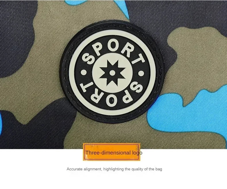 Children's Backpack Camouflage Backpack Elementary School Backpack Boys and Girls Reduce Burden First and Second Grade Backpack