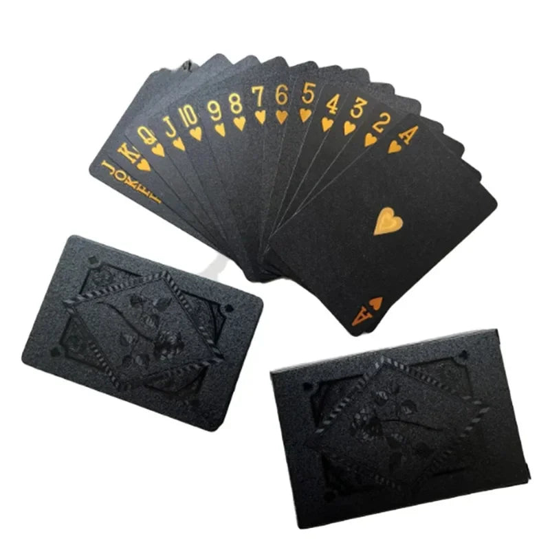 Black Golden Silver Skull Playing Card Game Card Group Waterproof Poker Suit Magic Dmagic Package Board Game Gift Collection