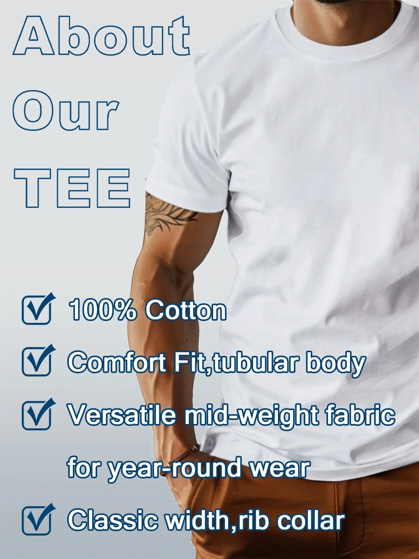 🦅 Men’s Summer 100% Cotton Casual T-Shirt,Eagle Print | Loose Fit | Round Neck | Breathable Comfort
