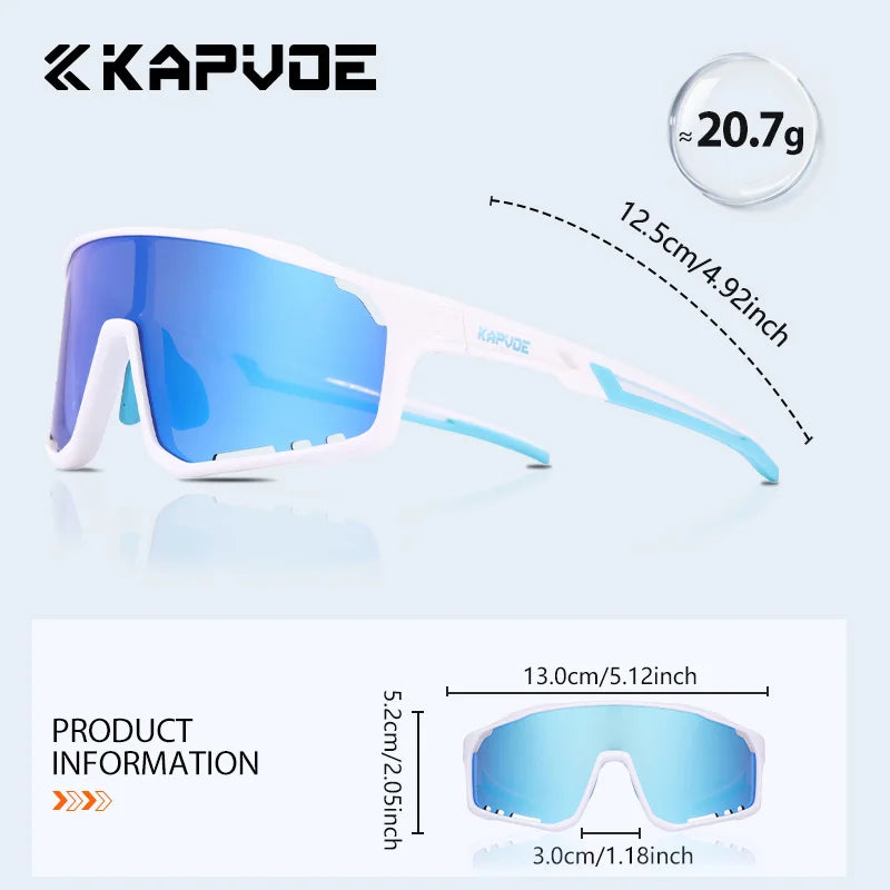 KAPVOE New Bicycle Outdoor Cycling Glasses Outdoor Sports Sunglasses Children Bike Eyewear  MTB Bicycle UV400 Hiking Goggles