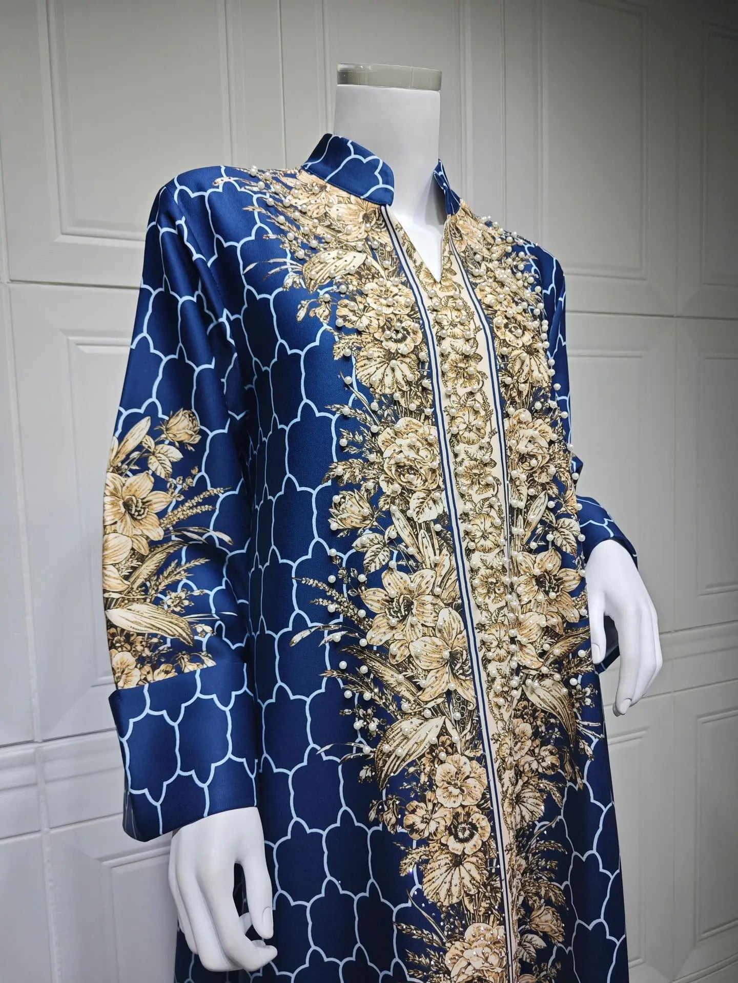 Muslim Dress Women Abaya for Eid Diamond Party Dresses Arab Long Robe Print Abayas Dubai Morocco Kaftan Islam Jalabiya Vestidos