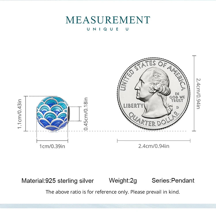 Bamoer  925 Sterling Silver Phoenix Pendant Dragon Charms Enamel Process Plated Platinuma Fit Women DIY Bracelet Fine Jewelry