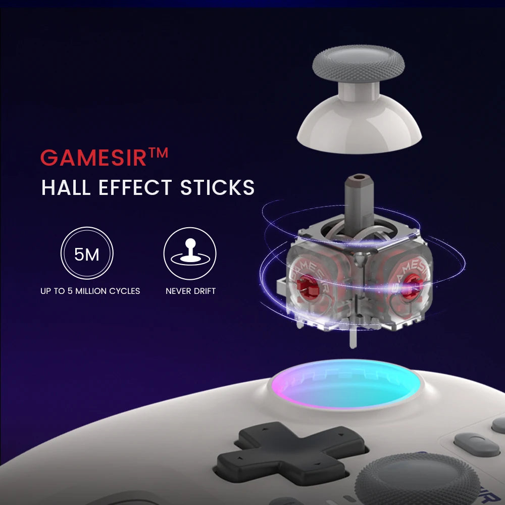 Gamesir Switch 2 Controller Nova PC Gamepads For Nintendo Switch 2/1 Steam Android  IOS Gamer Hall Effective Sticks HD Rumble
