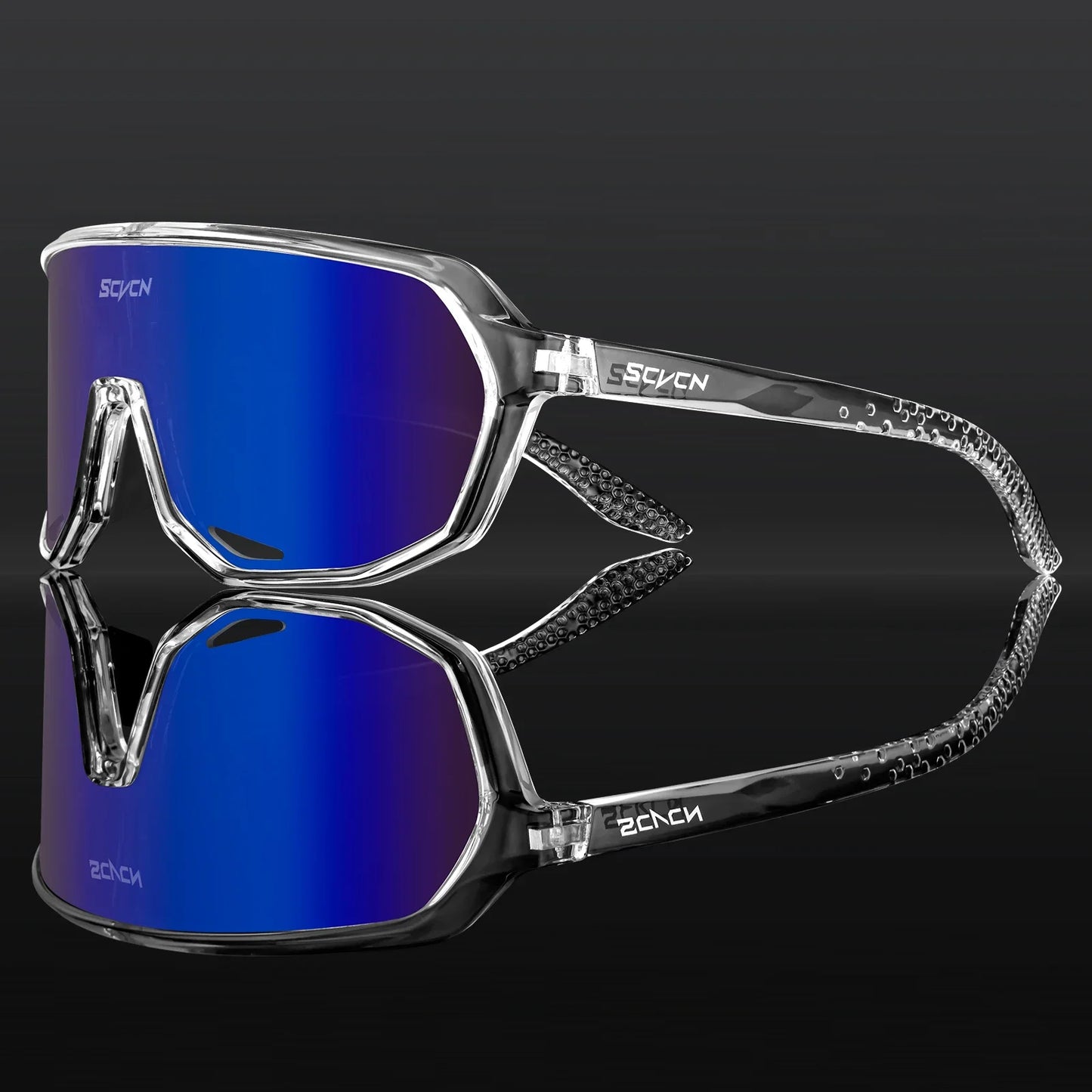 Scvcn Fashion Sunglasses for Men Sun Mountain Bike Road Bicycle Eyewear Goggles Sports UV400 MTB Photochromic Cycling Glasses