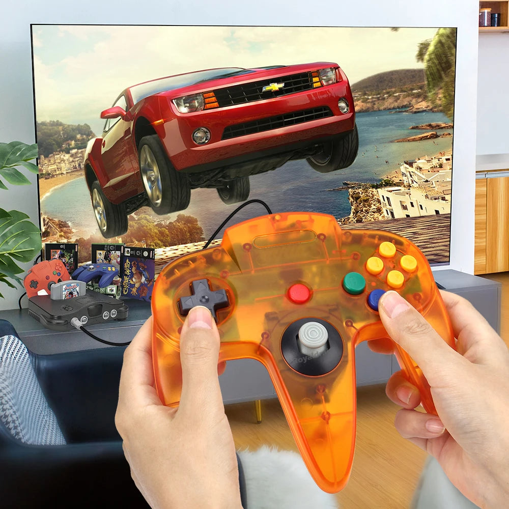 8 Colors For N64 Controller Classic Wired Remote Control Gamepad Gaming Joystick Retro Video Game System For N64 Console Joypads