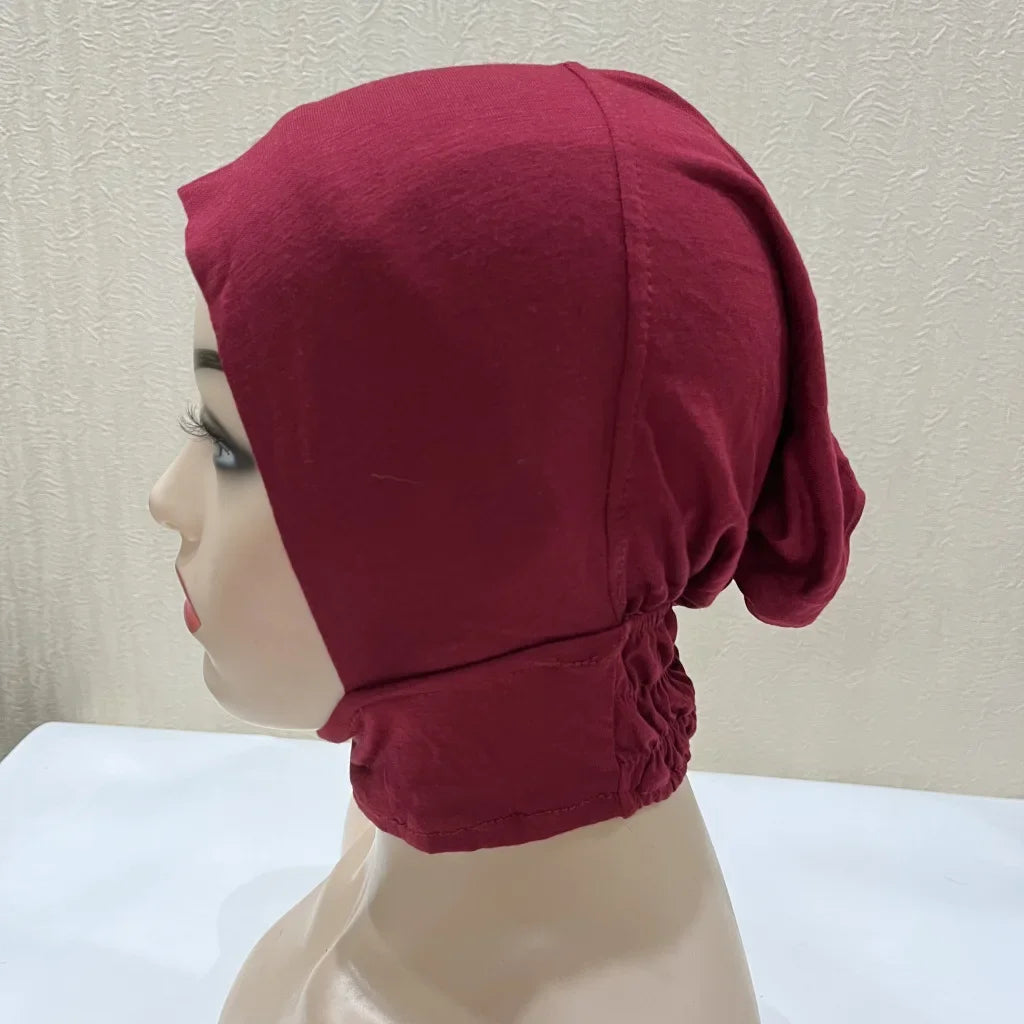 Soft Inner Muslim Women Hijab Cap Islamic Head Wear Hat Underscarf Cotton Hats Bonnet Turkish Scarves Arab Headdress India Caps