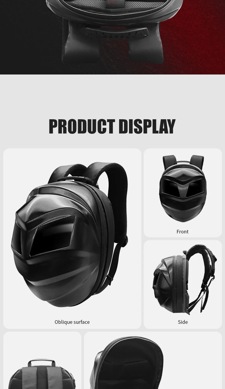 LED Travel Backpack For Men Hard Shell Motorcycle Cycling Helmet eye Backpack for woman Business Travel school Laptop Backpack