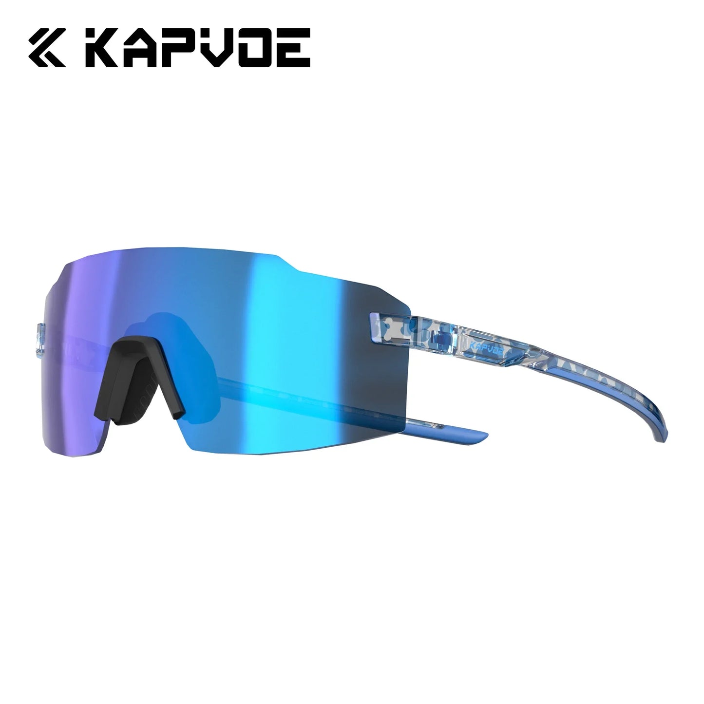 Kapvoe Light-Weight Photochromic Runnning Sunglasses Cycling Glasses for Men Adjustable Nose Pad Women UV400 Hiking Eyewear