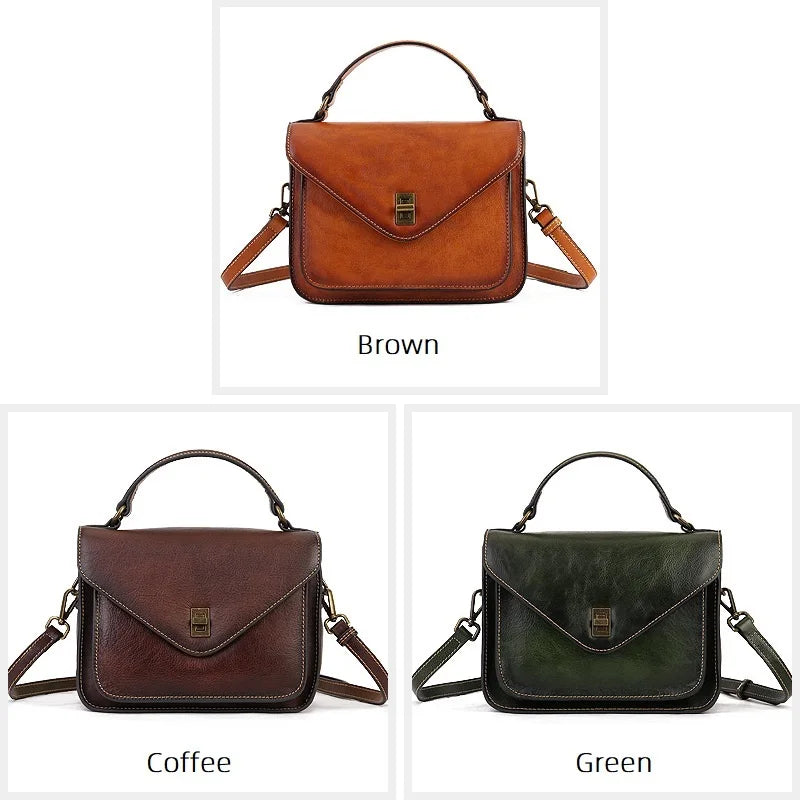MOTAORA 2025 Trend Genuine Leather Women's Luxury Designer Shoulder Bag | Square Shape Handbag