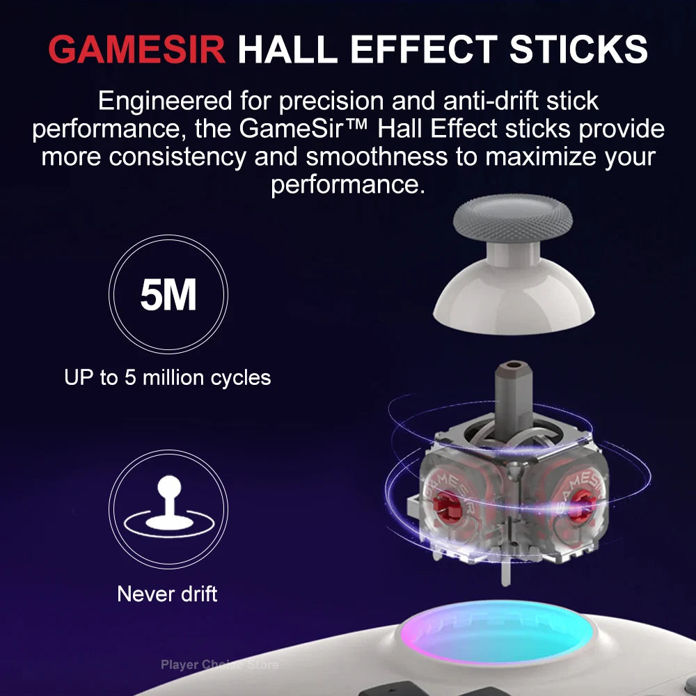 Gamesir Switch 2 Controller Nova PC Gamepads For Nintendo Switch 2/1 Steam Android  IOS Gamer Hall Effective Sticks HD Rumble