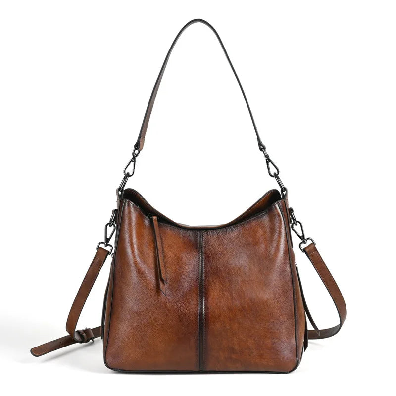 MOTAORA Vintage Cowhide Woman Shoulder Bag For Women's Luxury Large Capacity Handbag Soft Genuine Leather Crossbody Bags New