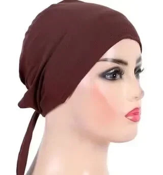 Soft Inner Muslim Women Hijab Cap Islamic Head Wear Hat Underscarf Cotton Hats Bonnet Turkish Scarves Arab Headdress India Caps