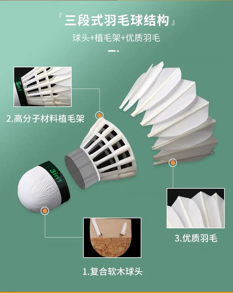 Kawasaki King Kong 500/700 Feather Badminton Shuttlecock For Clubs & Training Racquet Sports Speed 76 77 Durable Badminton