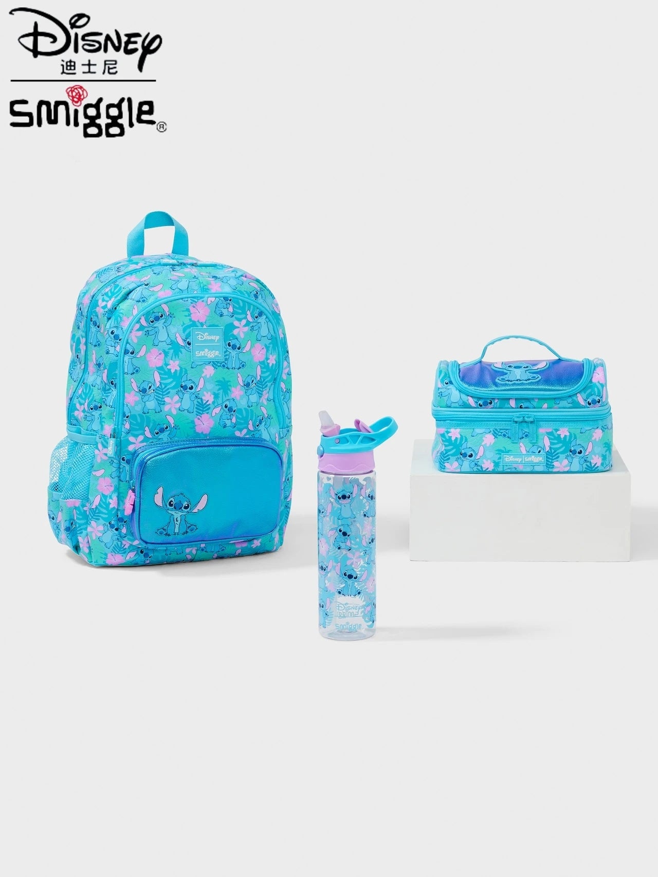 Genuine Australia Smiggle Backpack Disney Cartoon Series Stitch School Bag Anime Backpack Student Gift Separate Purchases
