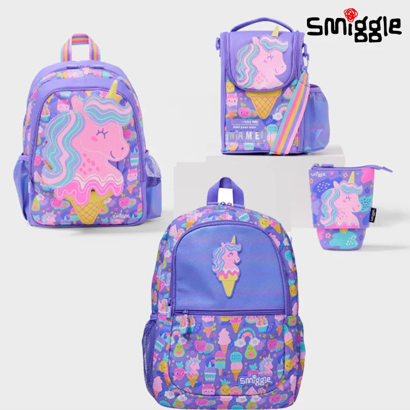Genuine Australia Smiggle Backpack Cartoon Series Stationery Schoolbag Lunch Bag Anime Backpack Student Gift Separate Purchases