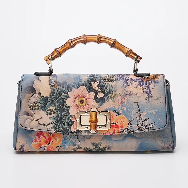 MOTAORA 2025 New Vintage Evening Bags Cheongsam Leather Handbag Women Boston Bag Luxury Designer Handmade Ladies Shoulder Bags
