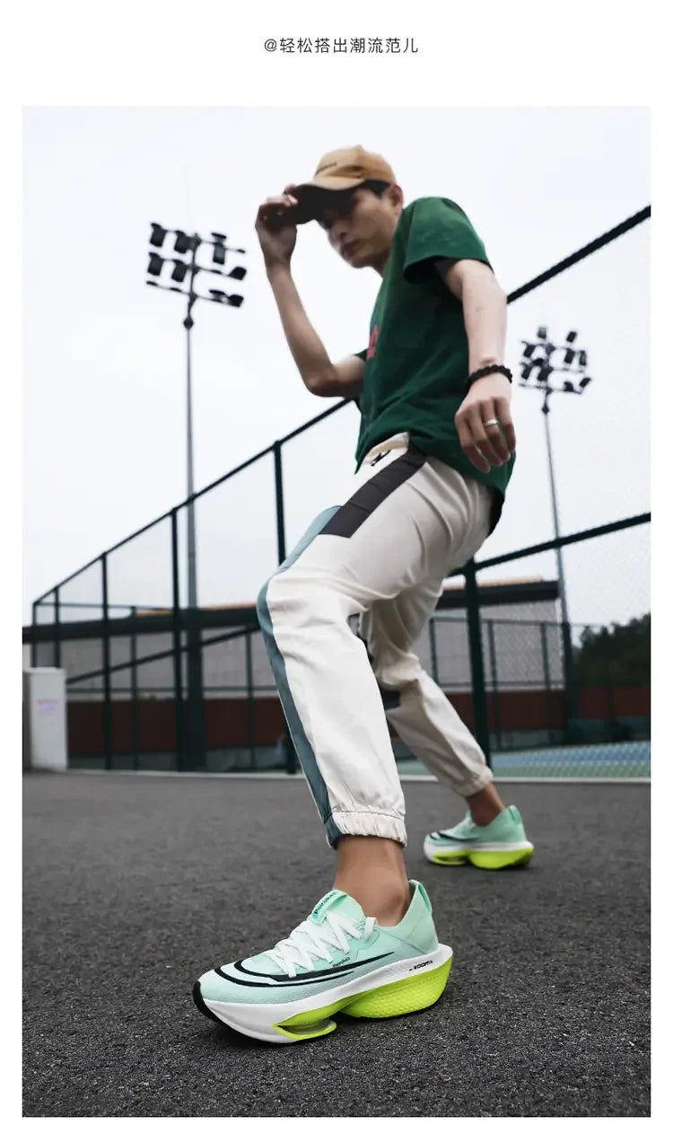 Fashion trend hollow breathable sports shoes comfortable wear-resistant couple running shoes lightweight sports shoes