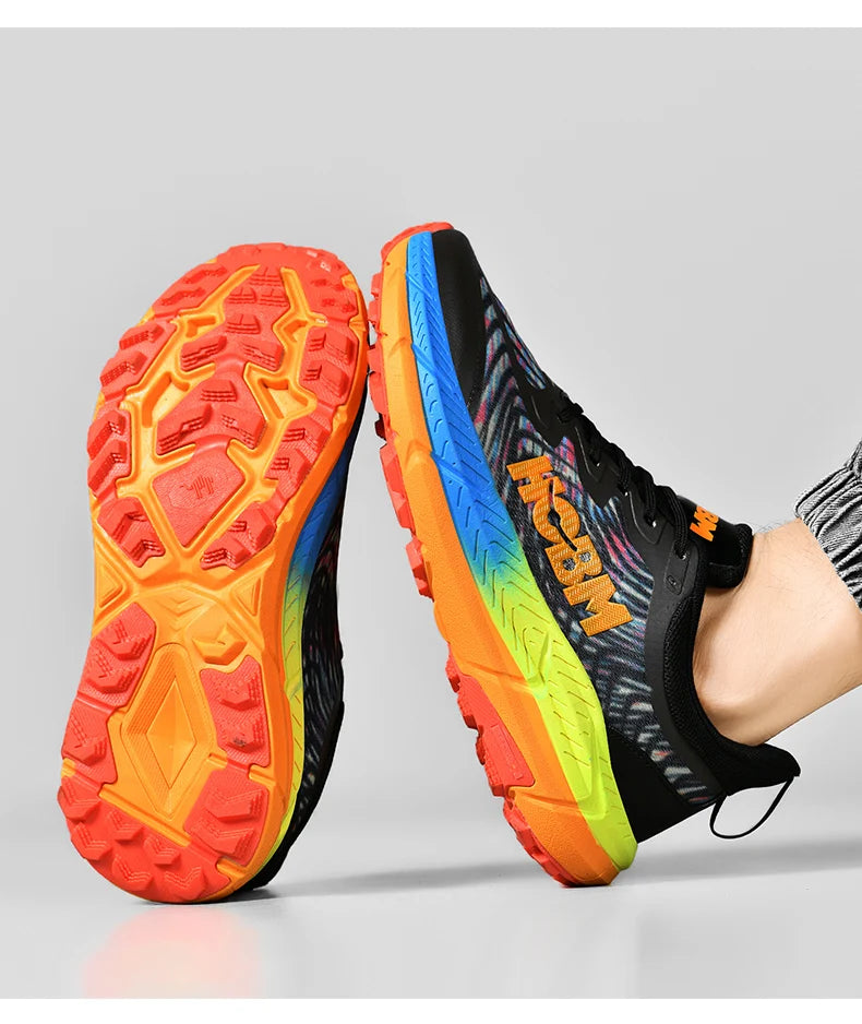Marathon Shoes Men Casual Sneakers Man Trail Running Sports Shoe Mountain Marathon Shoe Outdoor Comfy Athletic Trekking Sneakers