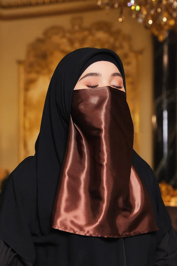 Muslim hijab for women Islamic hijab solid color satin hijab Islamic face scarf Arab Headband Breathable