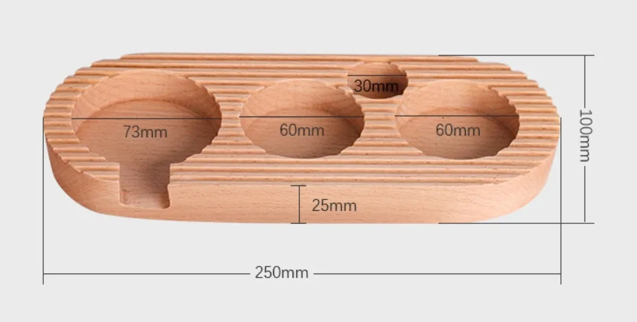 51/54/58MM Coffee Press Base Coffee Machine Handle Wooden Filling Seat Press Powder Seat Pad Cloth Powder Storage Base
