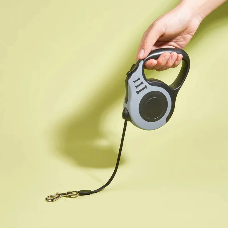 Retractable Dog Leash - 5m Automatic Strong Nylon Lead For Small/Medium Dogs & Cats, Durable Pet Traction Rope Supplies