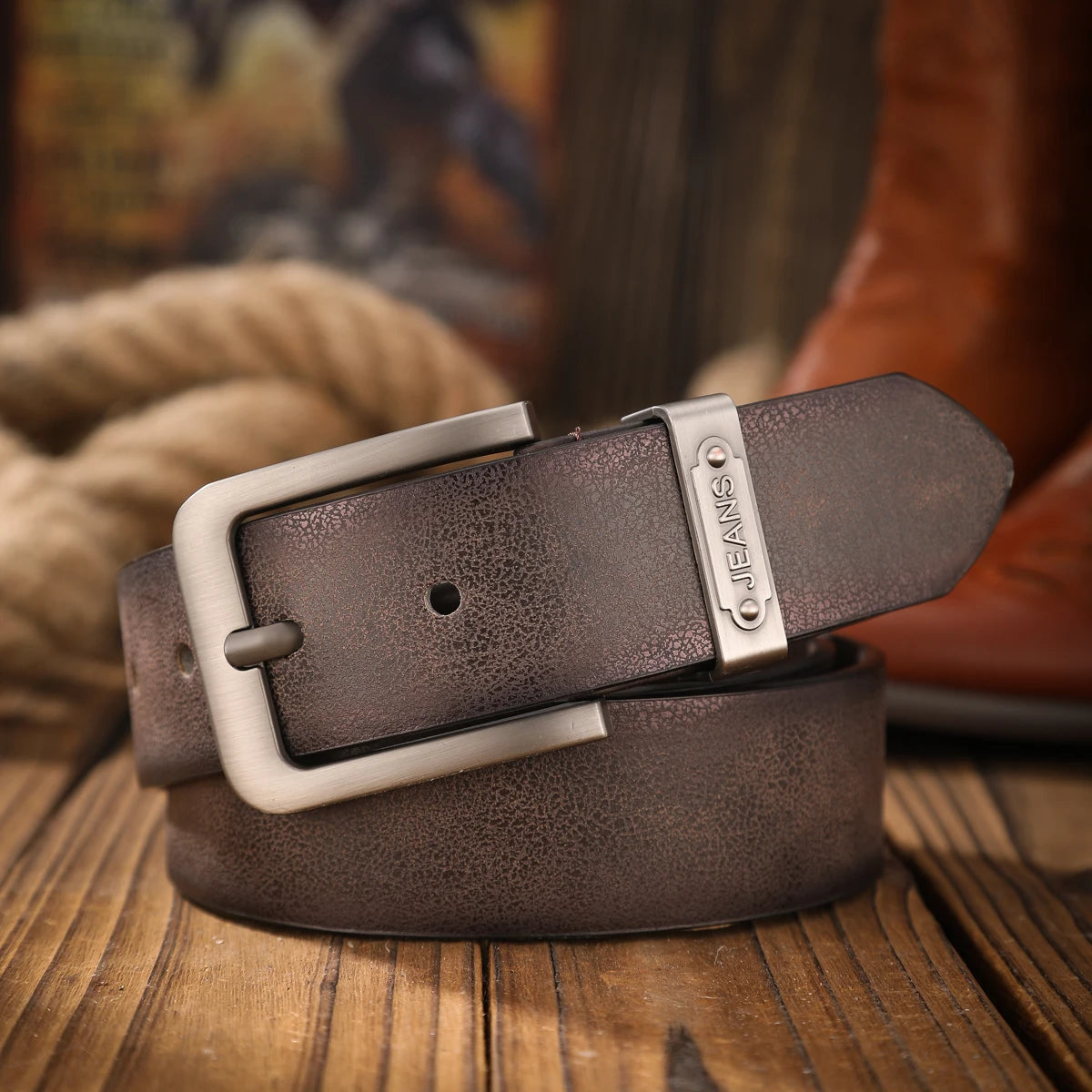 Vintage meets fashion! PU alloy buckle belt, suitable for both men and women, to create a personalized Western style