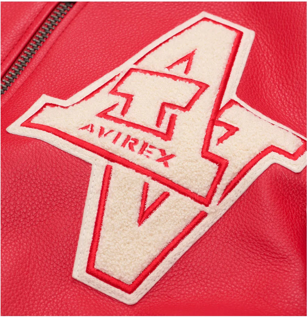 Men's Real Leather Jacket with Embroidery thicken first layer cowhide leather Leather Winter Classic Warm Baseball outfits Coat