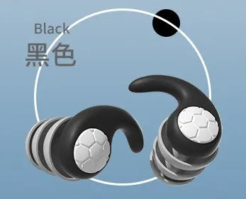 Silicone Noise Cancelling Earplugs Noise Filter Sleep Swimming Waterproof Three Layer Mute Earplugs