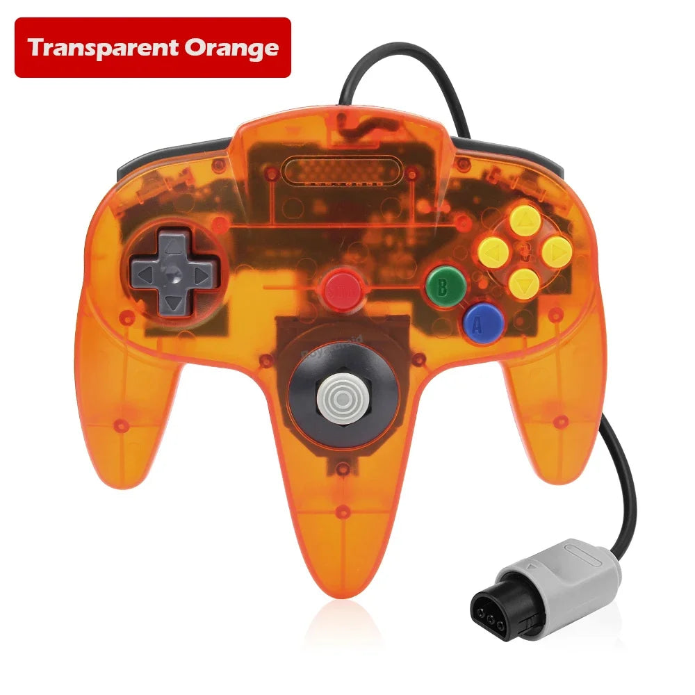 8 Colors For N64 Controller Classic Wired Remote Control Gamepad Gaming Joystick Retro Video Game System For N64 Console Joypads