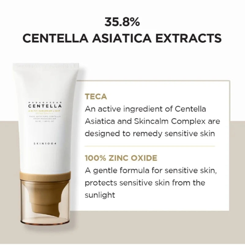 Original Centella Skin1004 Madagascar Centella Skincare Travel Kit Serum Facial Whitening Cream Toner Cleansing Oil Cleanser Set