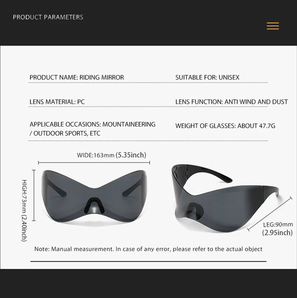 Fashion Hot Sunglasses Bike Cycling Glasses Sports for Men Road Bicycle UV400 Goggles Travel Glasses Outdoor Trendy Cool Glasses