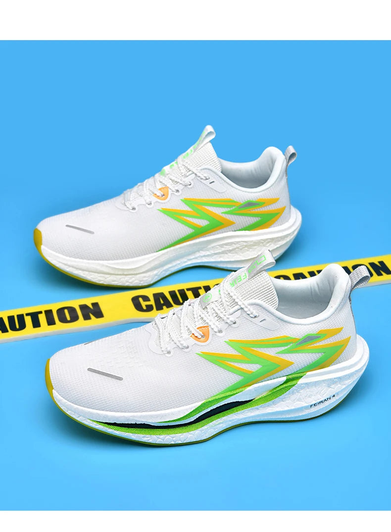 Carbon Plate Marathon Men Sports Running Shoes Air Cushion Lightweight Women Athletic Gym Sneakers Hiking Jogging Footwear