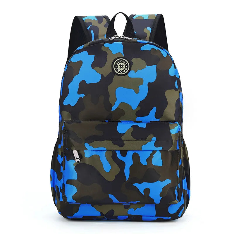 Children's Backpack Camouflage Backpack Elementary School Backpack Boys and Girls Reduce Burden First and Second Grade Backpack