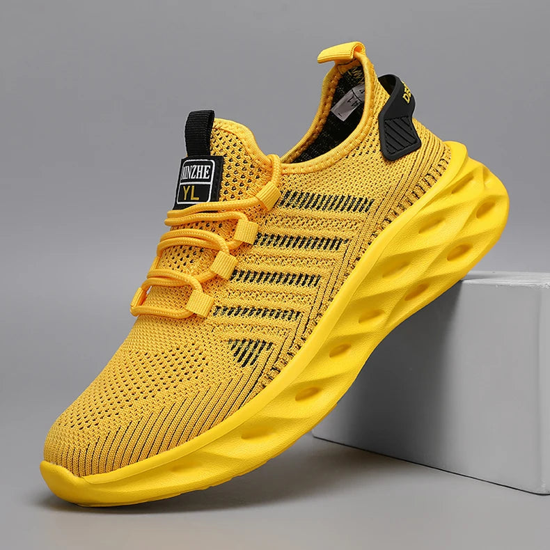 Men Shoes Comfortable Casual Sneakers Breathable Platform Running Shoes Man Mesh Mesh Sports Waling Tennis For Women Masculino