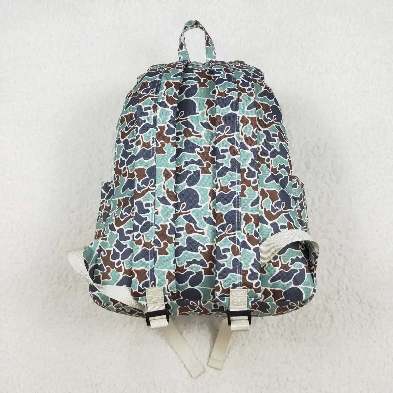 Wholesale Baby Boy Girl Backpack Army Green Camo Duck Print Daypack Toddler Children Outdoor Portable Kids Boutique School Bag