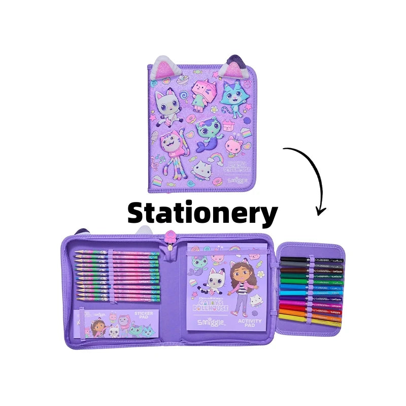 Genuine Australia Smiggle Backpack Gabby'S Dollhouse School Bag Cartoon Series Anime Backpack Student Gift Separate Purchases