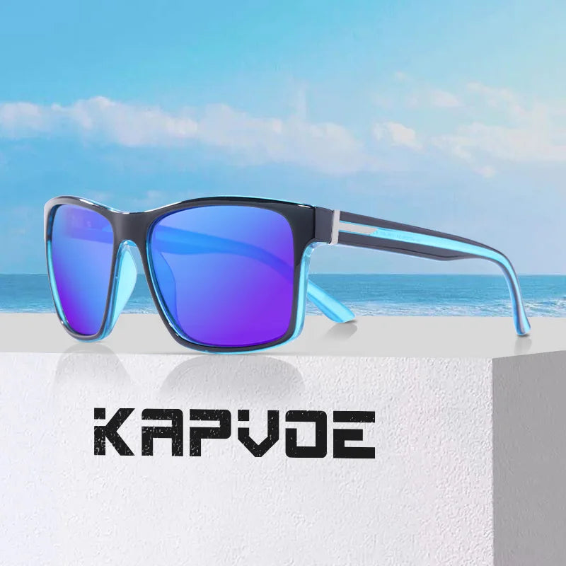 Kapvoe Men Fashion Sunglasses Luxury Polarized Glasses for Driving Fishing Cycling Glasses Golf Women Bike Goggles Retro Shades