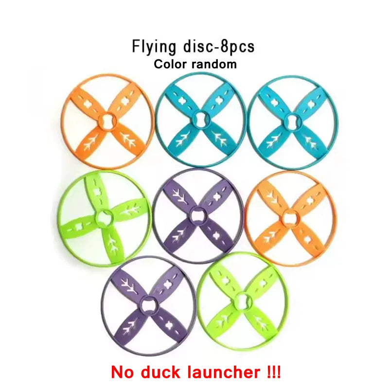 Flying Disc Shooters Duck Saucer Outdoor Yard Shooting and Catching Sport Training Educational Garden Game Kids Flying Disc Toy